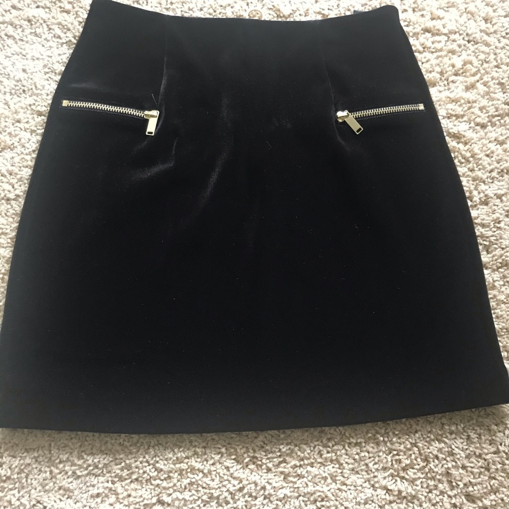 Black Velvet Skirt